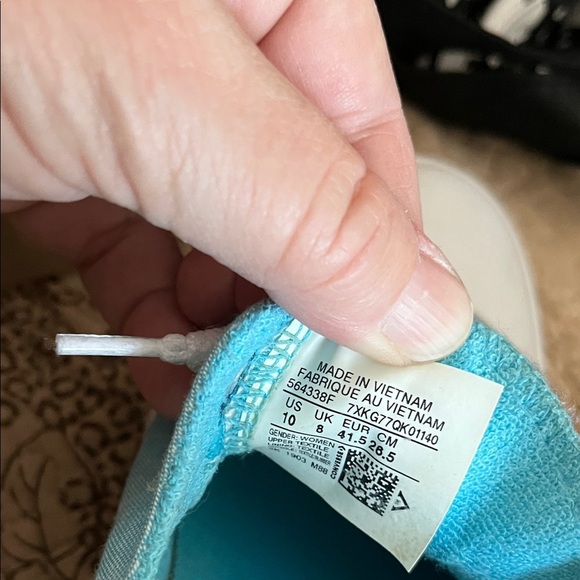 Converse Chucks Aqua Canvas Sneakers Shoreline Low Top Slip on Size 10 - Picture 5 of 5